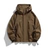 Mens Plus Size Hooded Windbreaker Jacket  Waterproof Lightweight Softshell Bomber 7