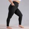 Plus Size High Waisted Yoga Capri Leggings With Pockets  Hip Lift Athletic Workout Sports Pants For 5