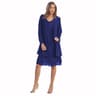 Yihddy Womens 2Piece Chiffon Dress Set  Elegant Long Sleeve Cardigan  KneeLength Party Dress Plus S 6