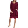 Yihddy Womens 2Piece Chiffon Dress Set  Elegant Long Sleeve Cardigan  KneeLength Party Dress Plus S 11