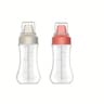 LeakProof Squeeze Sauce Bottle Set  Refillable Condiment Dispenser For Ketchup Salad Dressing Honey 10
