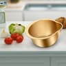 Stainless Steel Slanted Rice Strainer Bowl  MultiUse Colander For Washing Rice Pasta  Vegetables 6