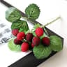 Artificial Strawberry Berry Plant 9 Heads Faux Fruit Decor For Home Wedding  Christmas Decoration 7