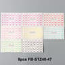 BloomWave Gradient French Nail Art Stickers  Ink Blooming Ombre Water Transfer Decals 8 Sheets 5