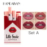 Handaiyan Velvet Matte Lipstick Set  LongLasting Small Cigarette Lipsticks 4pcs 6