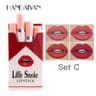 Handaiyan Velvet Matte Lipstick Set  LongLasting Small Cigarette Lipsticks 4pcs 8
