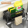 Kitchen Sink Organizer Rack  Sponge Holder Cleaning Cloth Storage  Draining Shelf 6