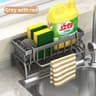 Kitchen Sink Organizer Rack  Sponge Holder Cleaning Cloth Storage  Draining Shelf 7