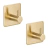 Modern Stainless Steel Adhesive Hooks  HeavyDuty Wall Hooks For Bathroom Kitchen  Home Storage 7