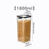 Stackable Airtight Kitchen Storage Containers  Clear BPAFree Pantry Jars For Grains Tea  Dry Food 10
