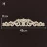Wood Carved Onlays  Appliques  Vintage Floral Furniture Decals For Home Decor  Restoration 9