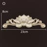 Wood Carved Onlays  Appliques  Vintage Floral Furniture Decals For Home Decor  Restoration 21