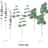Artificial Eucalyptus Leaves Stems Bulk Set  Realistic Silver Dollar Greenery For Wedding  Home Dec 6