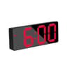 Modern LED Mirror Digital Alarm Clock  Voice Control Snooze Night Mode Desk Clock 10