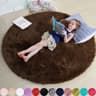 Fluffy Round Shaggy Area Rug  Soft Plush Carpet For Bedroom Nursery  Living Room 6