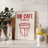 Bon Appetit Kitchen Canvas Poster  Coffee Espresso Typography Wall Art For Dining Room Decor 24