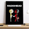 Radiohead Rainbow Canvas Poster  Aesthetic Band Calligraphy Wall Art For Room Decor 11