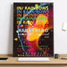 Radiohead Rainbow Canvas Poster  Aesthetic Band Calligraphy Wall Art For Room Decor 13