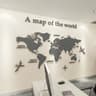 3D Acrylic World Map Wall Sticker  Modern Crystal Wall Decor For Living Room  Office 10
