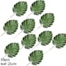 Lush Tropical Artificial Palm Leaf Decor Set  Realistic Green Silk Turtle Leaves For Events  Home S