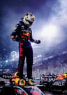 Vintage F1 Monaco Racing Canvas Wall Art  Max Verstappen Formula 1 Poster Print For Home Decor 19