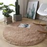 Fluffy Round Plush Area Rug  NonSlip Soft Carpet For Living Room  Kids Bedroom Decor 9