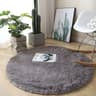 Fluffy Round Plush Area Rug  NonSlip Soft Carpet For Living Room  Kids Bedroom Decor 11