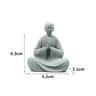 Zen Wishing Monk Resin Figurine  Buddhist Micro Landscape Decor For Aquarium Garden  Meditation Spa 13