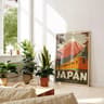 Retro Japanese Tokyo Rainy Night Canvas Wall Art  Railway Street Landscape Poster For Modern Home D 25