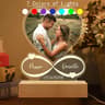 Personalized LED Acrylic Photo Frame  Custom Couple Gift With Wooden Base For Anniversary  Valentin 6
