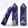 Natural Crystal Obelisk Wand  Rose Quartz  Amethyst Healing Point For Reiki  Home Decor 11