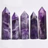 Natural Crystal Obelisk Wand  Rose Quartz  Amethyst Healing Point For Reiki  Home Decor 17