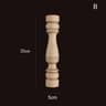 Vintage Carved Wooden Spindle Column  Decorative Gourd Pillar Applique For Furniture  Home Decor 12