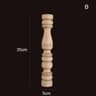 Vintage Carved Wooden Spindle Column  Decorative Gourd Pillar Applique For Furniture  Home Decor 15