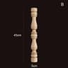 Vintage Carved Wooden Spindle Column  Decorative Gourd Pillar Applique For Furniture  Home Decor 17