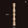 Vintage Carved Wooden Spindle Column  Decorative Gourd Pillar Applique For Furniture  Home Decor 19