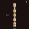 Vintage Carved Wooden Spindle Column  Decorative Gourd Pillar Applique For Furniture  Home Decor 21