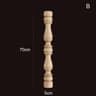 Vintage Carved Wooden Spindle Column  Decorative Gourd Pillar Applique For Furniture  Home Decor 22