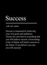 Minimalist Success  Discipline Canvas Poster  Inspirational Black Quote Wall Art Decor 11