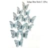 3D Mirror Butterfly Wall Stickers  Hollow Gold Silver  Blue DIY Room Decor 23