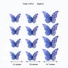 3D Mirror Butterfly Wall Stickers  Hollow Gold Silver  Blue DIY Room Decor 14