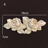 Vintage Rose Wood Carving Appliques  Decorative Onlays For Furniture  Antique Home Decor 16