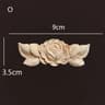 Vintage Rose Wood Carving Appliques  Decorative Onlays For Furniture  Antique Home Decor 23