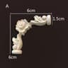 Vintage Rose Wood Carving Appliques  Decorative Onlays For Furniture  Antique Home Decor 24