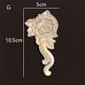 Vintage Rose Wood Carving Appliques  Decorative Onlays For Furniture  Antique Home Decor 10