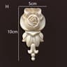 Vintage Rose Wood Carving Appliques  Decorative Onlays For Furniture  Antique Home Decor 11