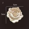 Vintage Rose Wood Carving Appliques  Decorative Onlays For Furniture  Antique Home Decor 13