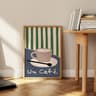Retro Coffee Club Canvas Print  Chic Beige Aesthetic Wall Art For Kitchen Cafe  Home Decor 12