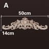 Natural Wood Carved Appliques  Onlays  Floral Furniture Trim Decorative Corner Frame For Wall Door  10