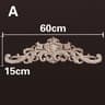 Natural Wood Carved Appliques  Onlays  Floral Furniture Trim Decorative Corner Frame For Wall Door  11